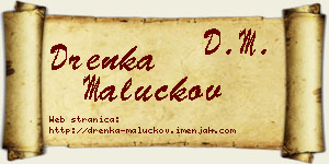 Drenka Maluckov vizit kartica